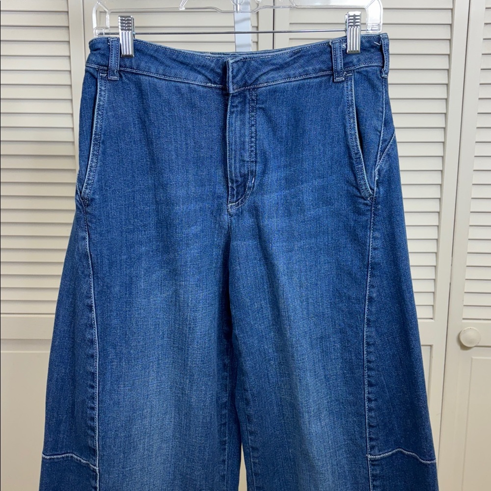 Pilcro Blue Wide Leg Jeans - Picture 5 of 14